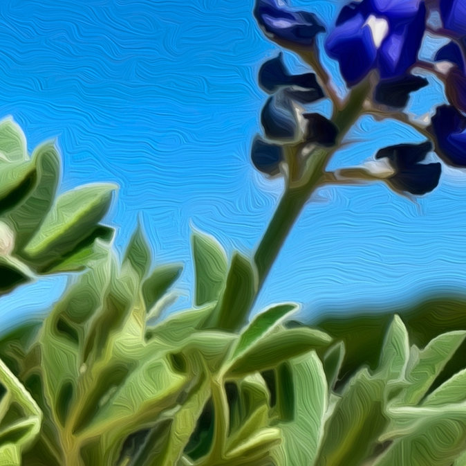 "Single Bluebonnet on the Brazos" Collectible Artisan Wooden Jigsaw Puzzle 'Pieces of Texas'