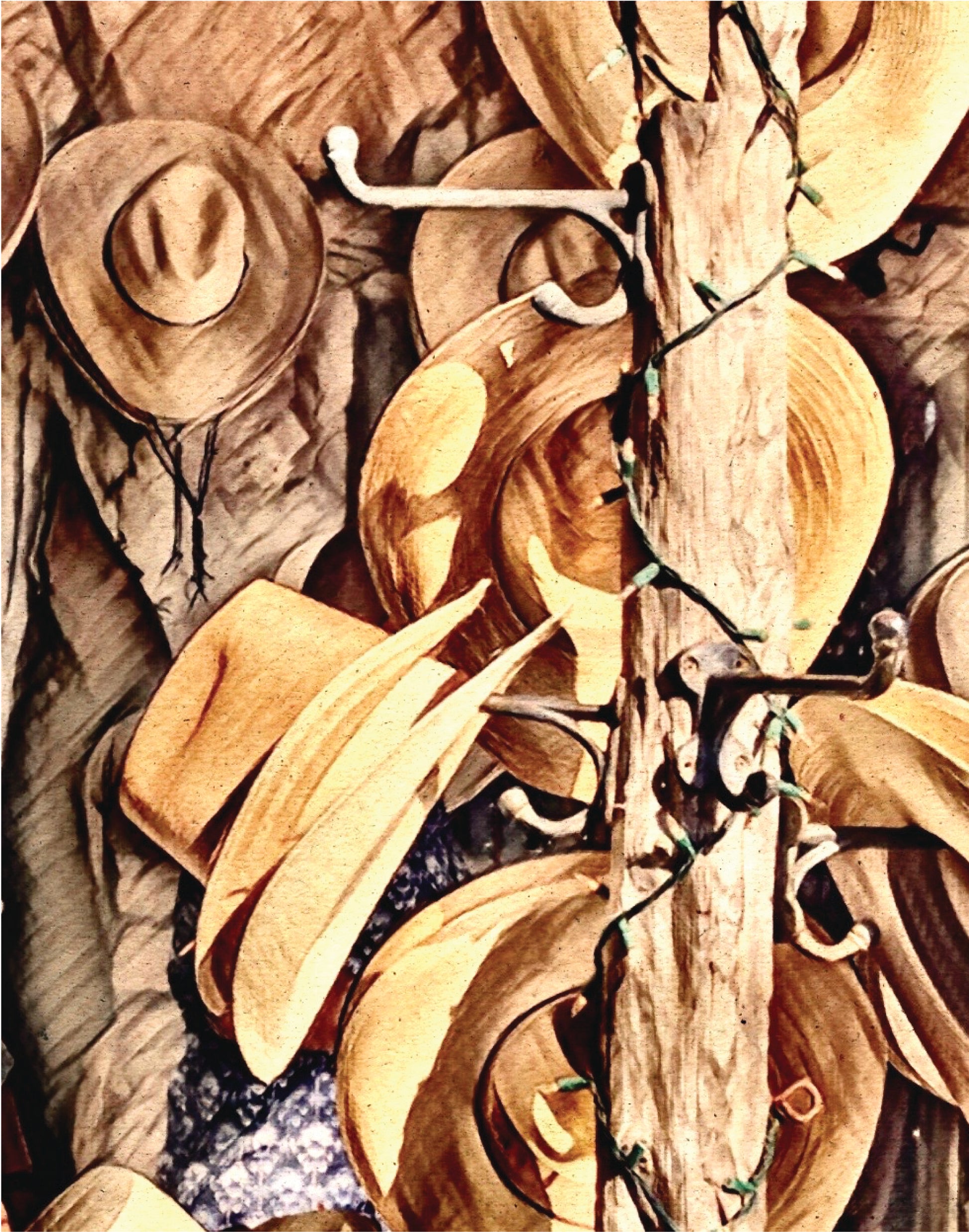 Cowboy Straw Hats - image of puzzle