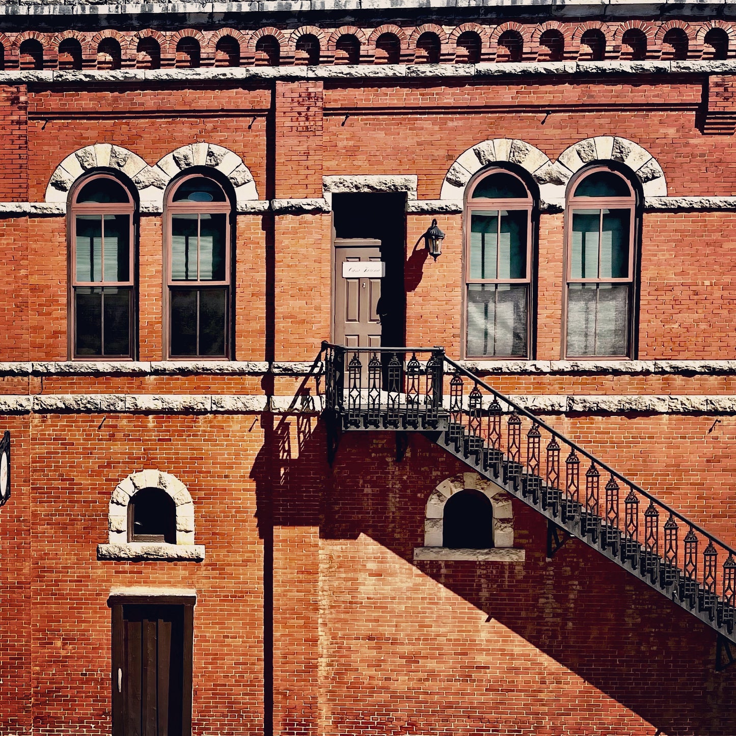 "Farina's Fire Escape 1893" Wooden Jigsaw Puzzle 'Pieces of Texas'