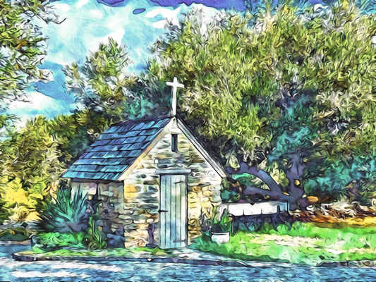 "German Chapel, Texas Hill Country" Wooden Jigsaw Puzzle ' Pieces of Texas'