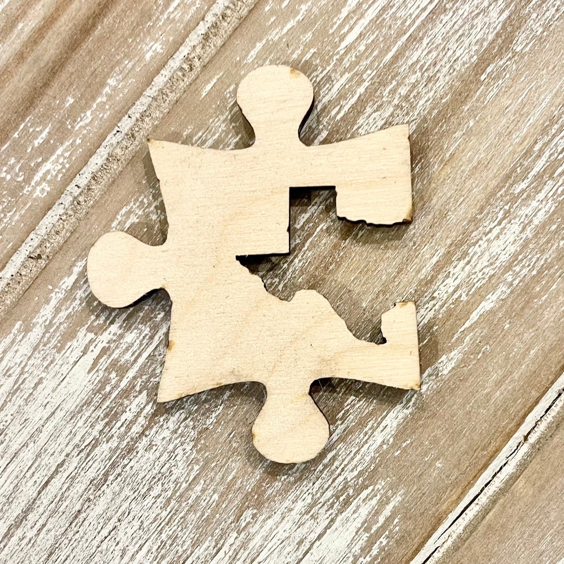 Puzzle piece with shape of Texas cut out inside. Piece is will be incorporated and fit into the other puzzle pieces