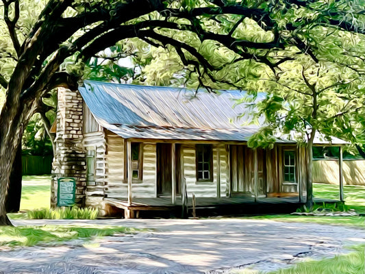 Image of Puzzle - log cabin